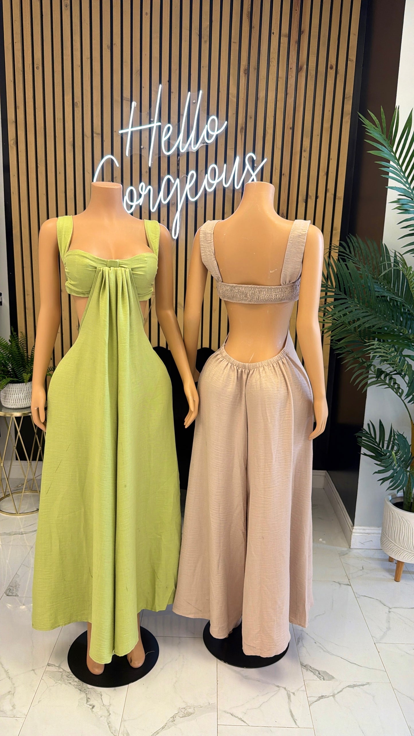 Coastal Breeze cut out jumpsuit