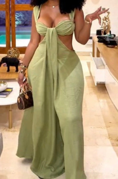 Coastal Breeze cut out jumpsuit